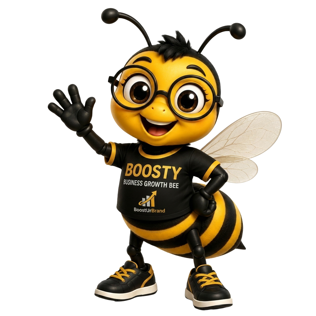 Boosty, the BoostUrBrand mascot